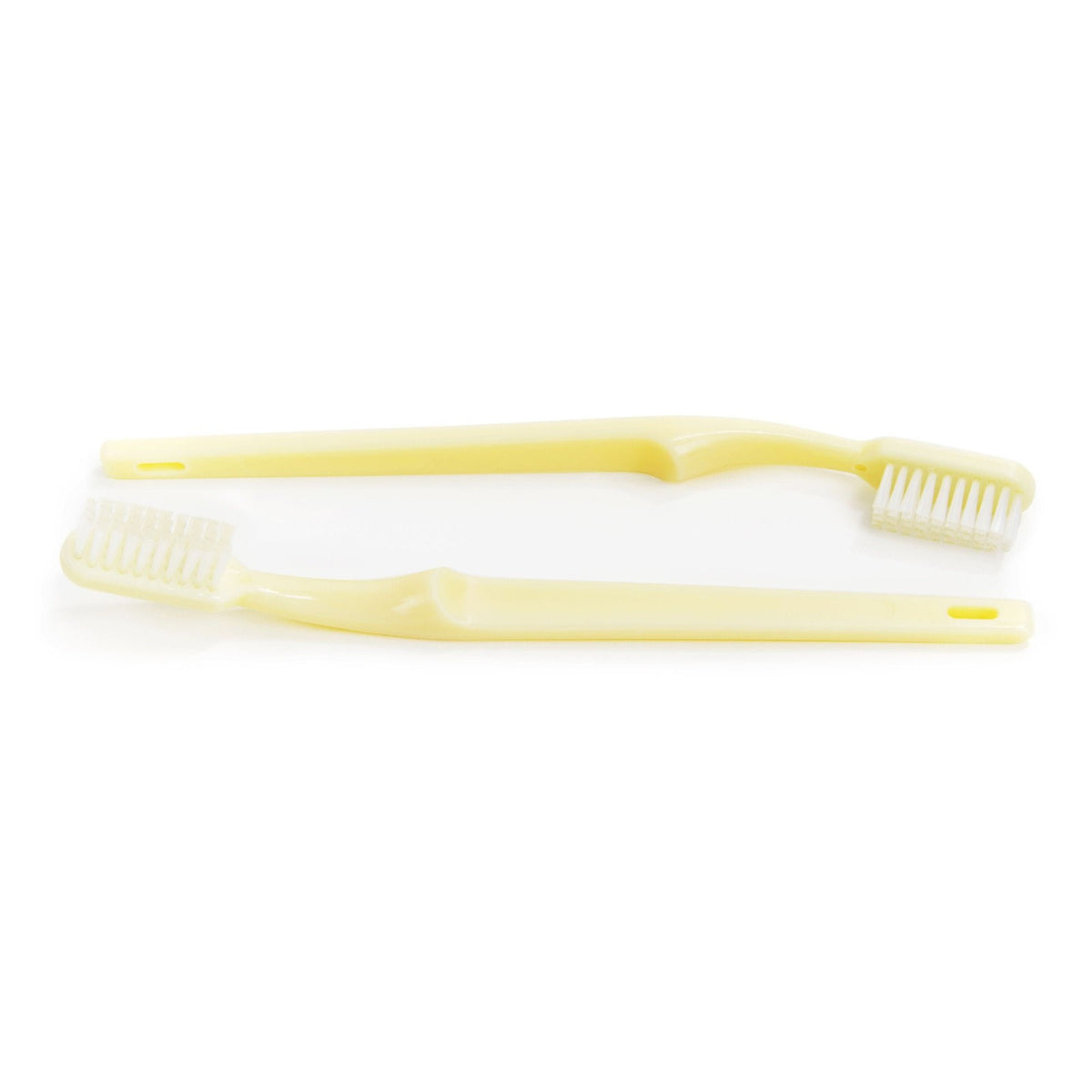 Adult Ivory Medium Toothbrush with Ergonomic Curved Handle - 144 Pack
