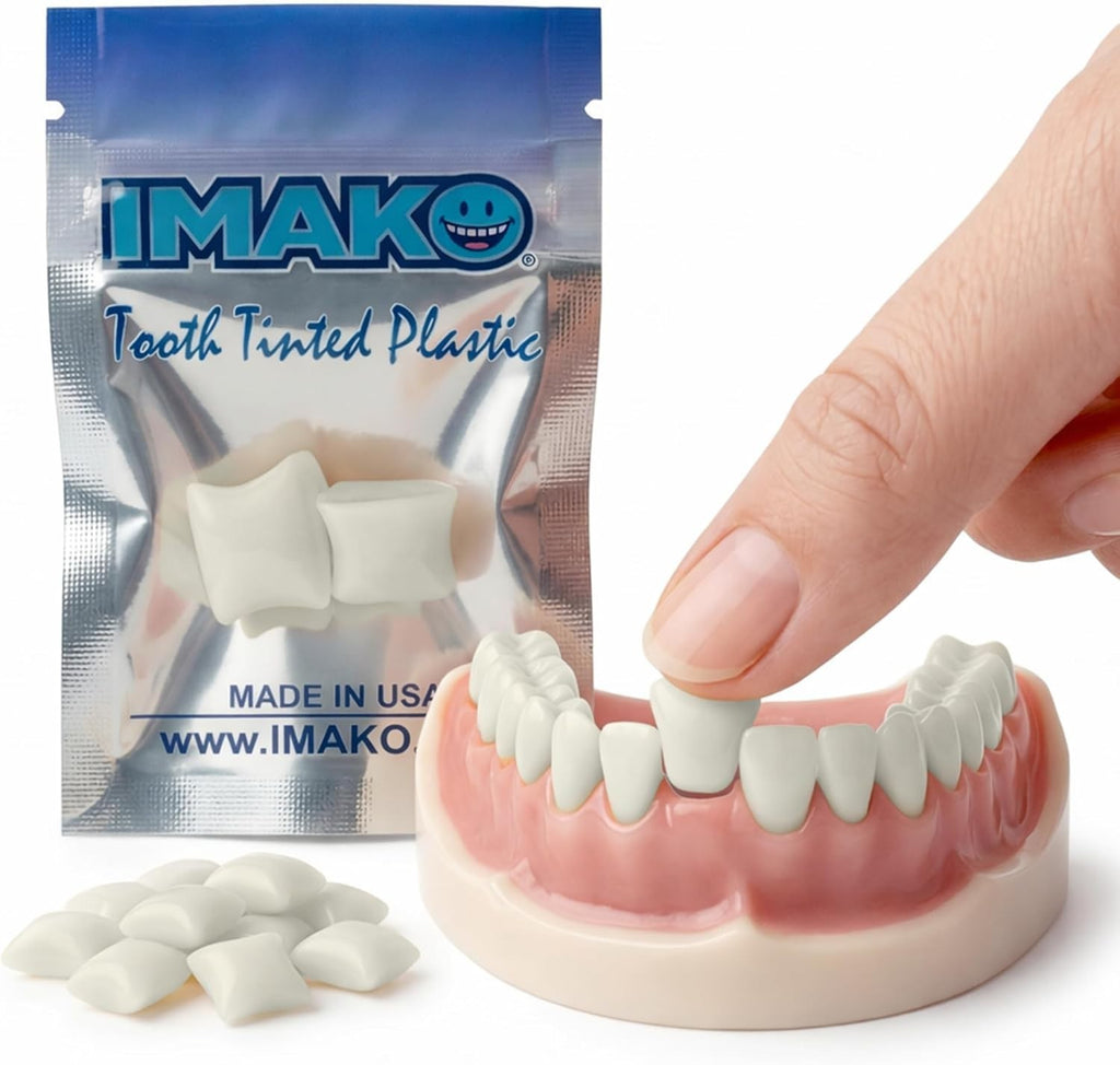 Moldable Temporary Tooth Kit - Natural Tooth Color, Reusable, Made in USA