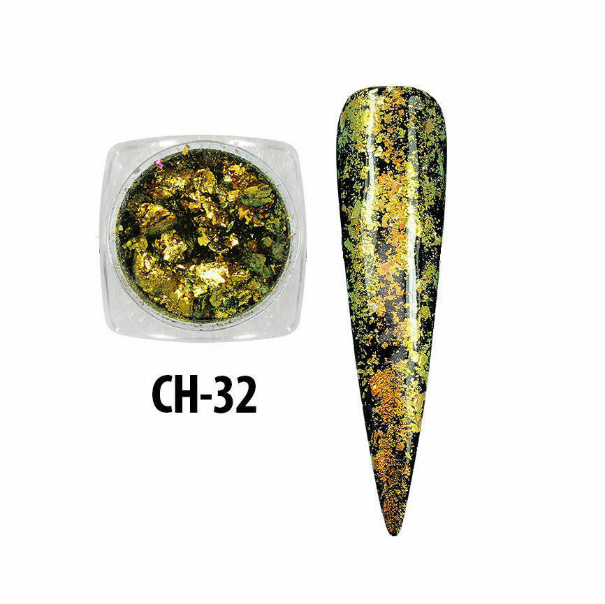 Metallic Flakes Nail Decorations for Nail Art - Shimmer Nail Glitter