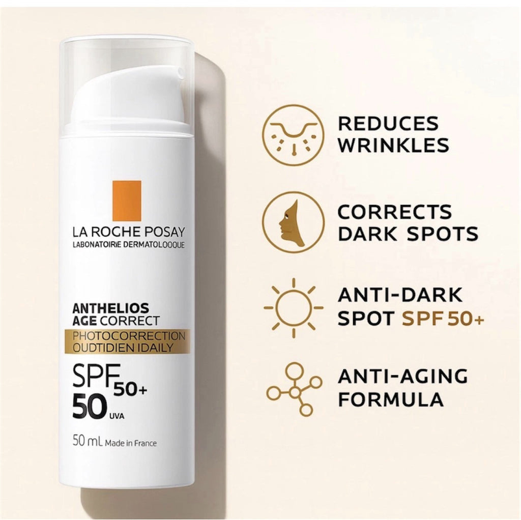 La Roche-Posay Anthelios Age Correct SPF 50+ Gel-Cream 50ml - Anti-Aging Sun Protection