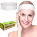 Disposable Facial Spa Headbands - Elastic Hair Wraps with Closure, 50 or 500 Pack