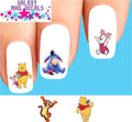 Waterslide Nail Decals Set of 20 for Nail Art, Winnie the Pooh Tigger Eeyore