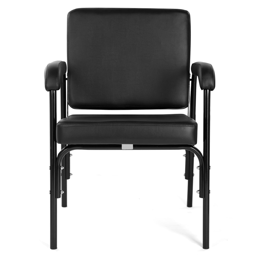 Black Recliner Barber Chair with Shampoo Basin Salon Spa Equipment