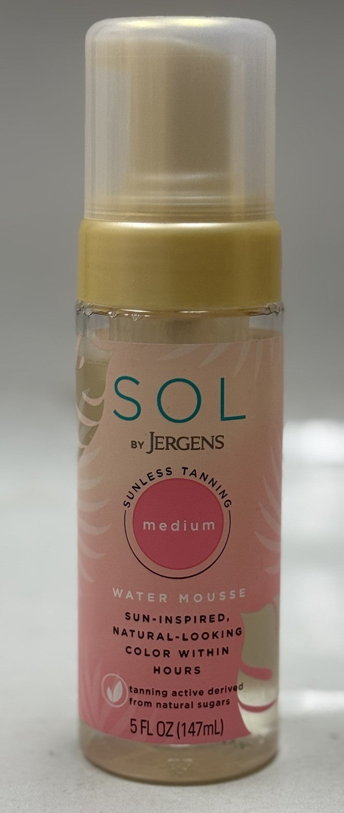 Jergens Sunless Tanning Water Mousse - Medium, 5oz, Pack of 3