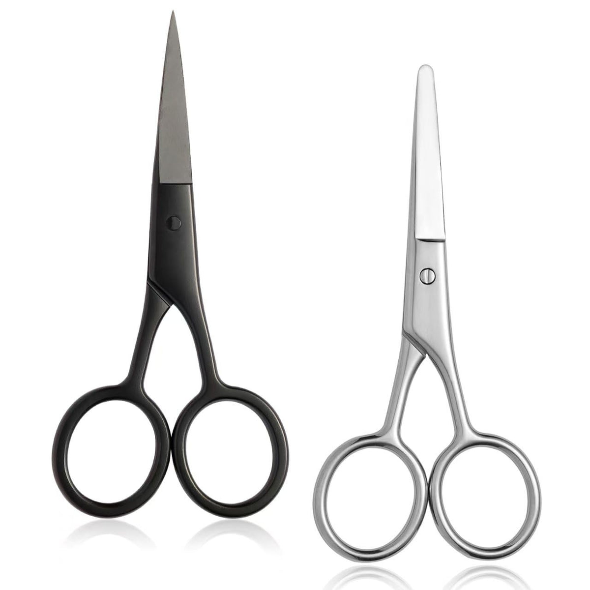 Small Grooming Scissors Set for Facial Hair & Detailing - 2PCS