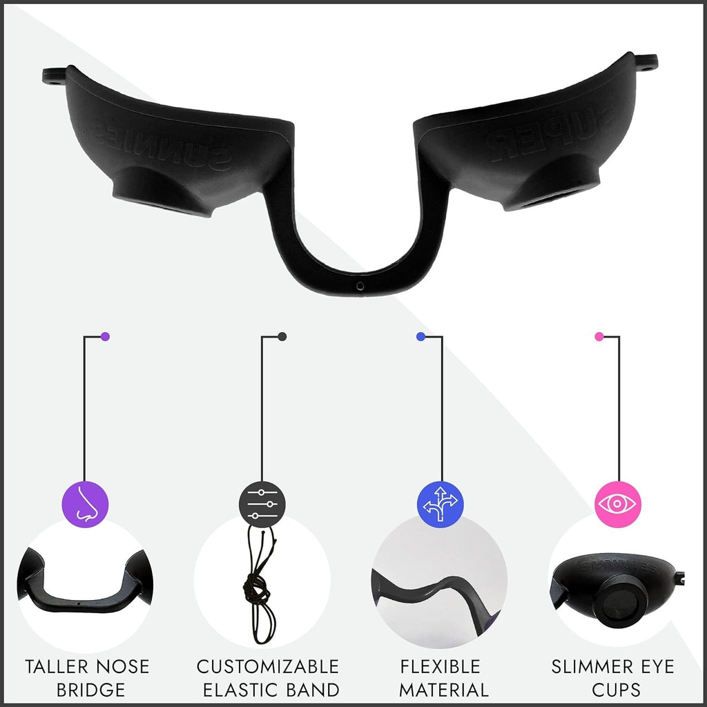 UV Eye Protection Goggles for Tanning Beds - FDA Compliant, Adjustable Fit