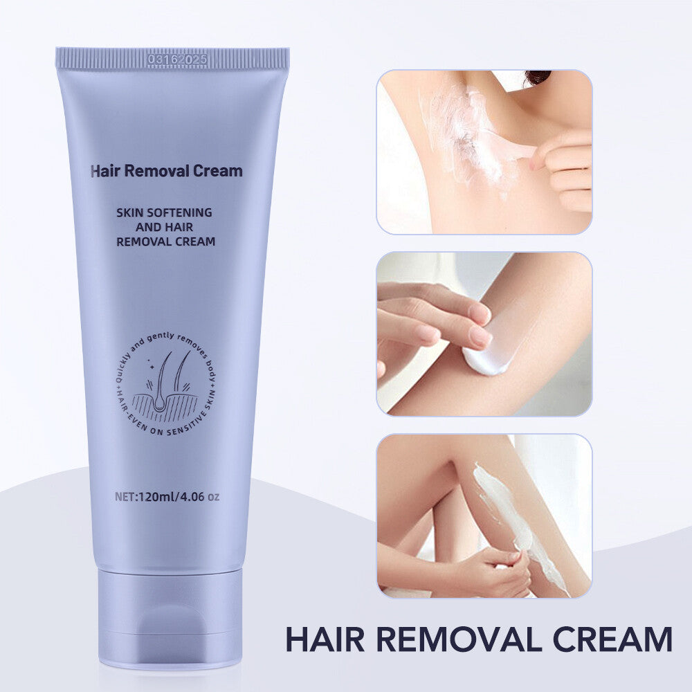 Painless Body Hair Removal Cream for Sensitive Skin - Multiple Quantities
