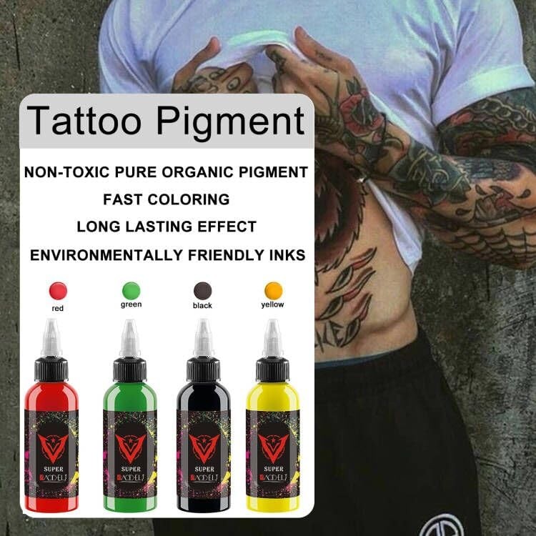 14-Color 30ml Water-Based Tattoo Ink Set – Vibrant Pigment for Skin Art