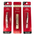 Deluxe Fine Tip Tweezers with Long Handles for Precision Hair Removal - Revlon