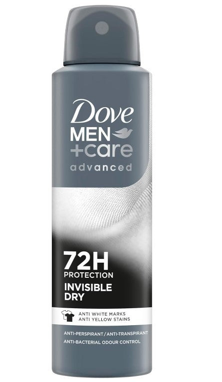 Dove Men + Care Invisible Dry Antiperspirant Spray 9-Pack 150ML