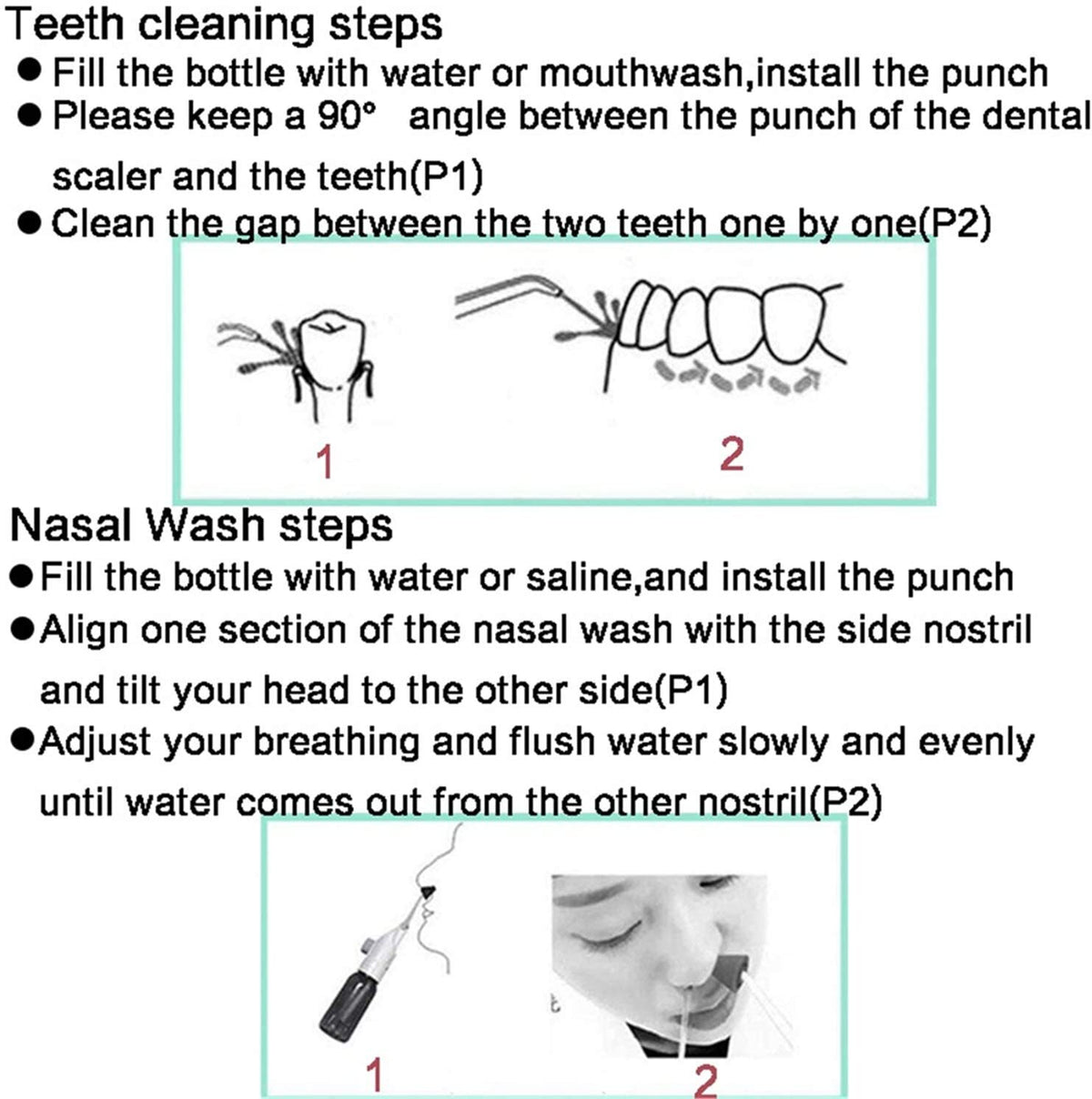 Portable Dental Water Flosser Jet - Cordless Teeth Cleaner for Gum & Debris Removal