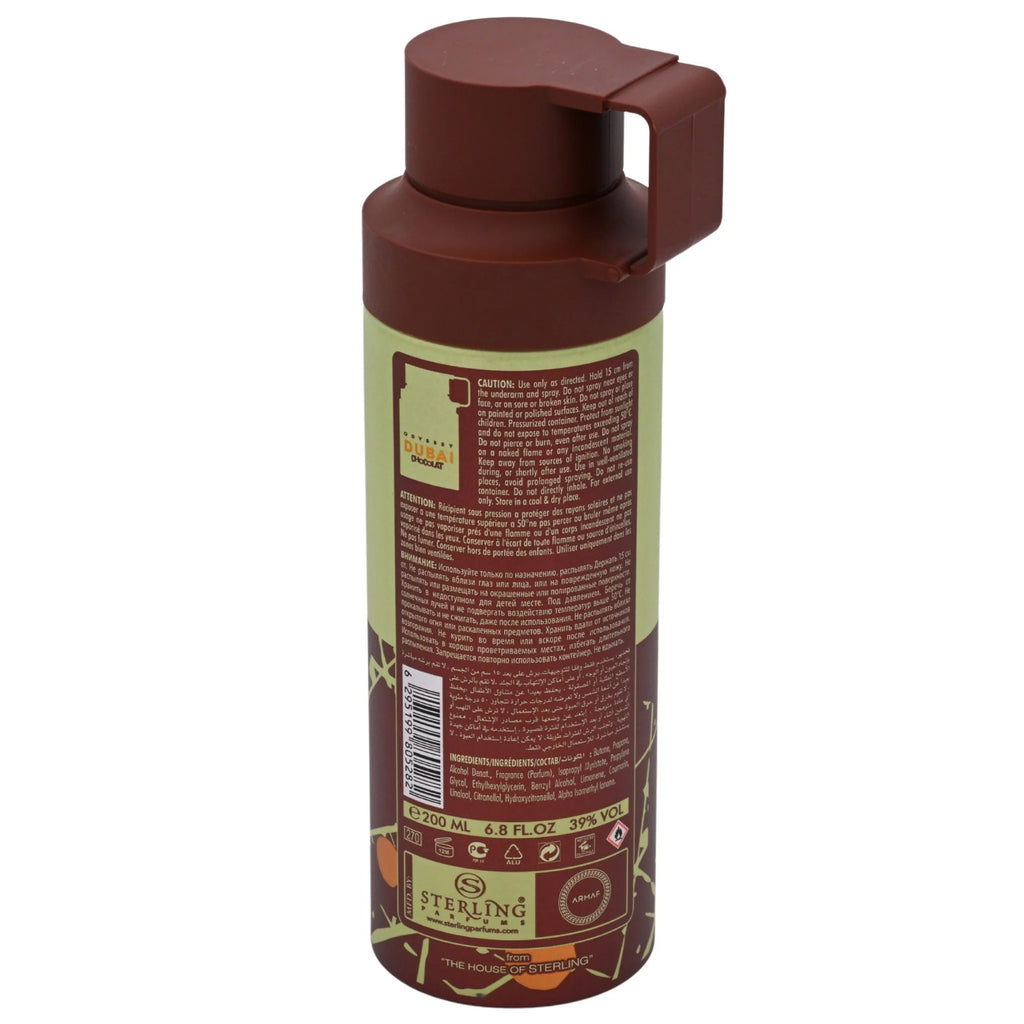 Men's Deodorant Body Spray - Oud Coffee Nut Praline Scent 6.8oz