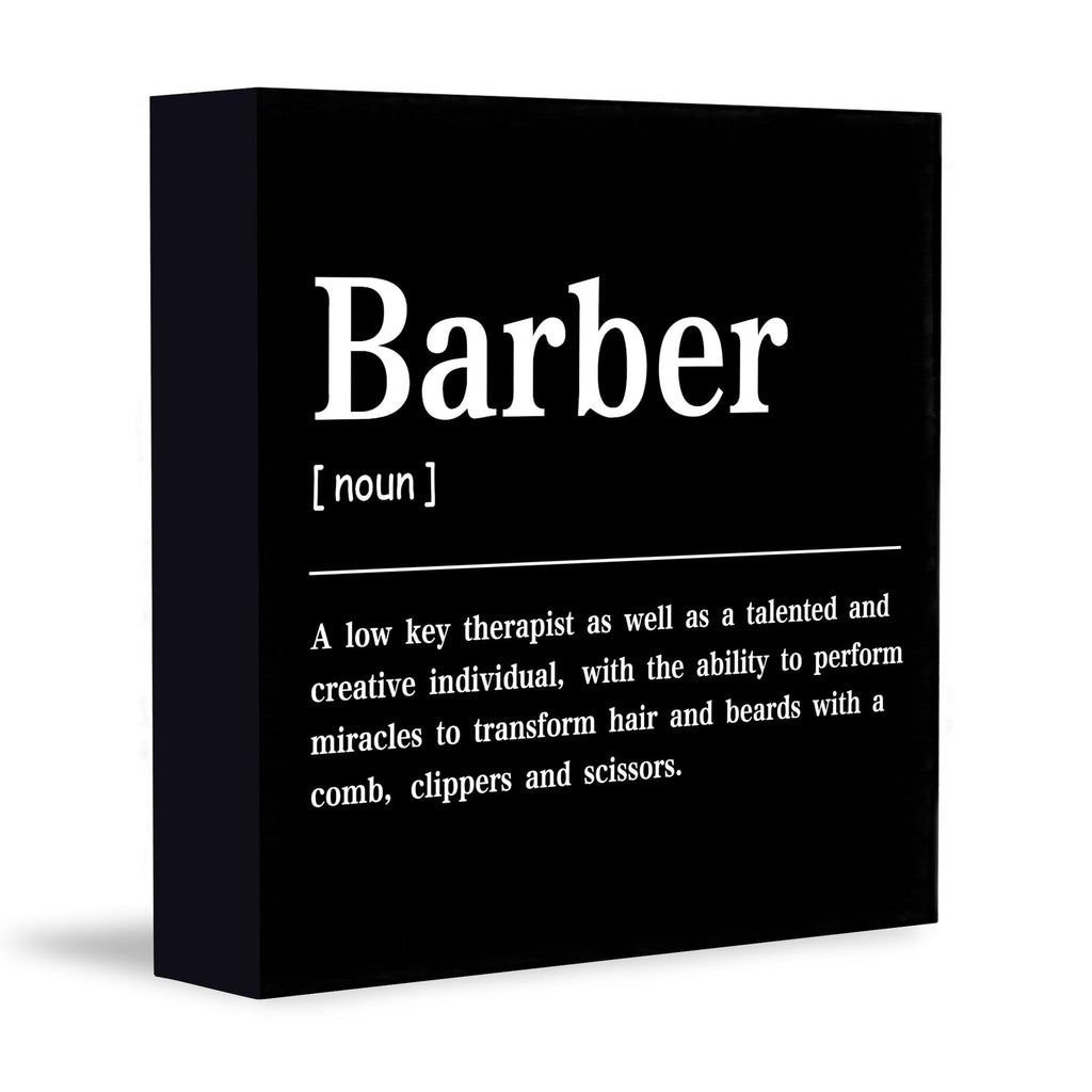 Wooden Decorative Box Sign for Home & Salon Decor 5x5 Inches