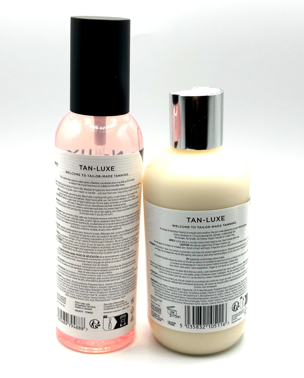 Water & Gradual Tan Lotion Set - Hydrating Self Tan & Illuminating Moisturizer