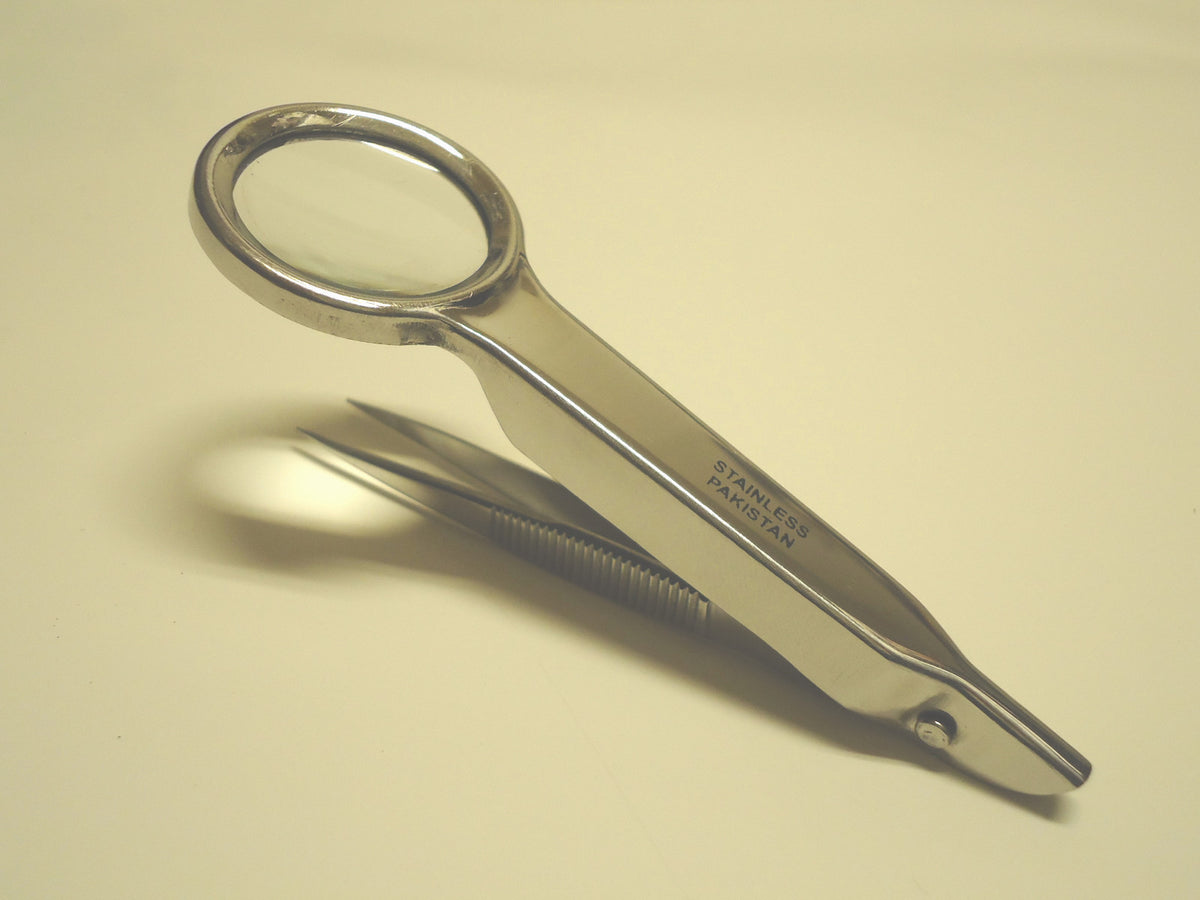 10X Magnifying Glass Tweezers Set for Jewelry Electronics & Beauty