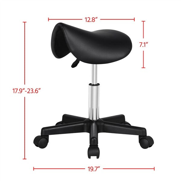 Hydraulic Adjustable Saddle Stool for Salon Tattoo Massage Dental