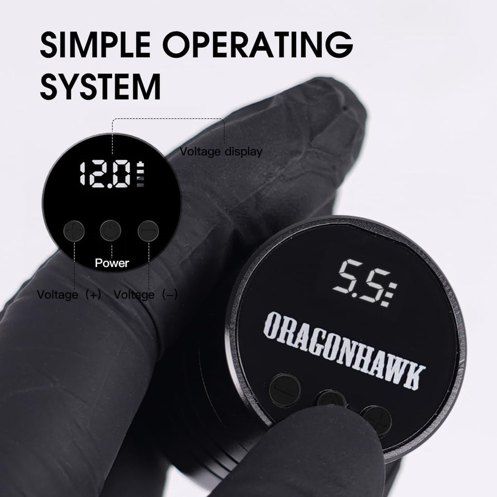 Wireless Tattoo Pen Kit Atom by Dragonhawk – Complete Beginner Kit