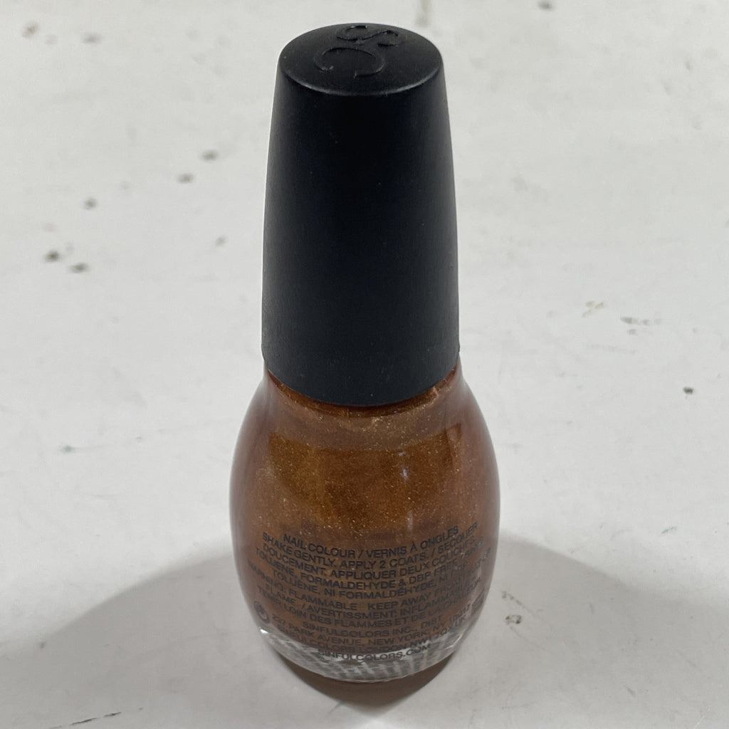 Copper Pot Nail Polish - Sinful Colors Professional Gold Lacquer 1503 - Rare Discontinued