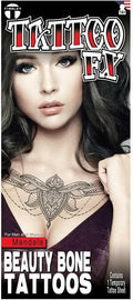 Temporary Clavicle Tattoo - Realistic Mandala Bone FX
