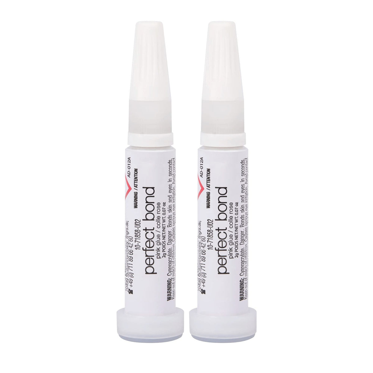 Super Strong Nail Glue - Clear, Quick Dry, 2 Tubes for Natural & Artificial Nails