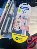 Oral-B iO Replacement Toothbrush Heads - Pack of 6 Genuine Refills