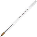 Professional Nail Art Brush with Round Acrylic Handle - Size 12, Kolinsky Hair