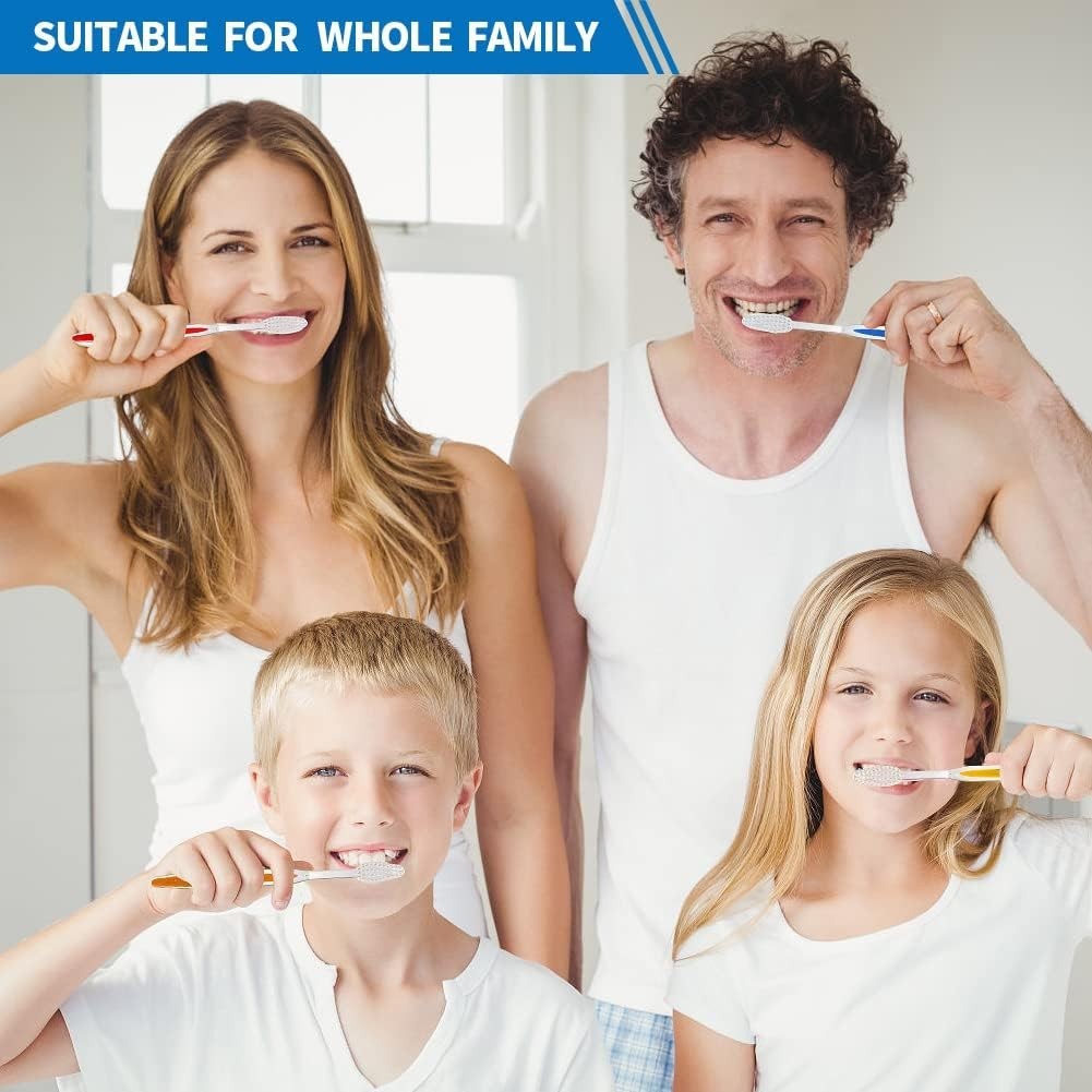 Disposable Multicolor Travel Toothbrushes Pack of 200 - Hygienic & Compact