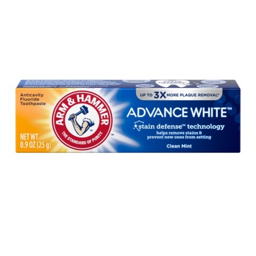 White Toothpaste with Peroxide & Stain Defense - 0.9 oz Pack of 6