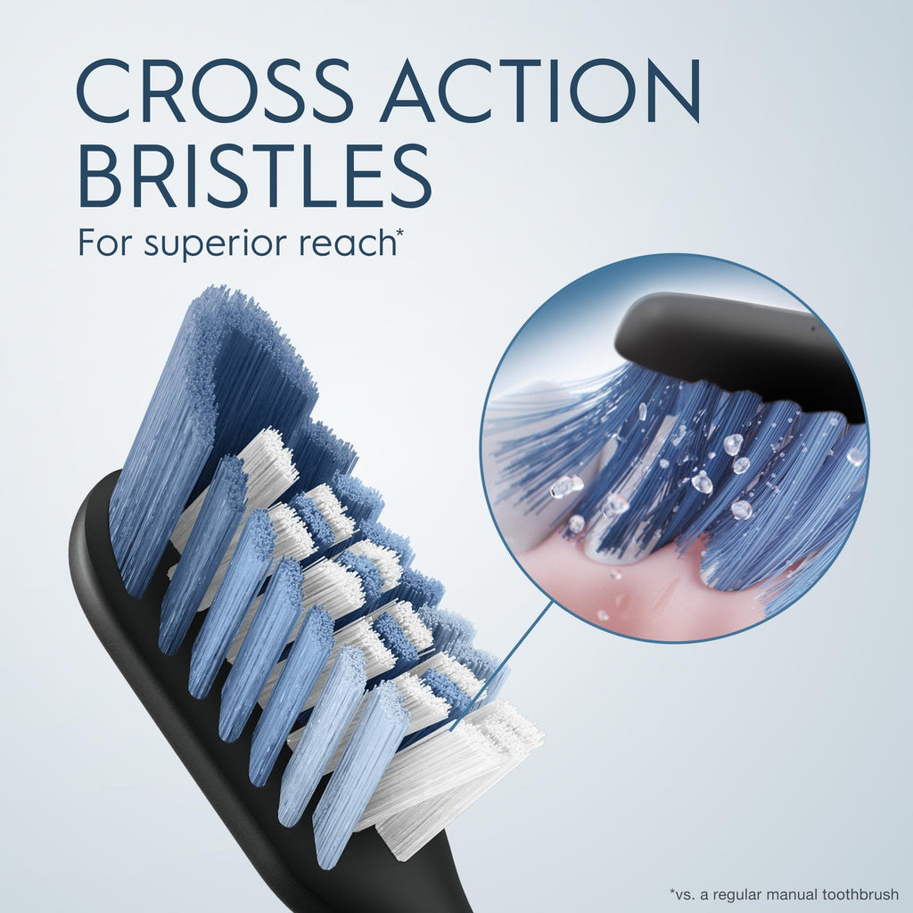 Oral-B Clic Toothbrush Replacement Heads - Pack of 2, Black