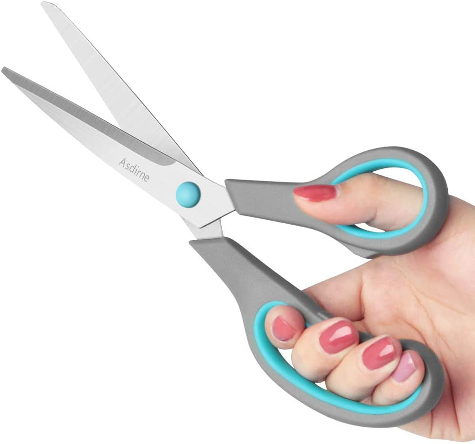 Set of 4 All-Purpose Scissors - Stainless Steel Blades, Ergonomic Handles