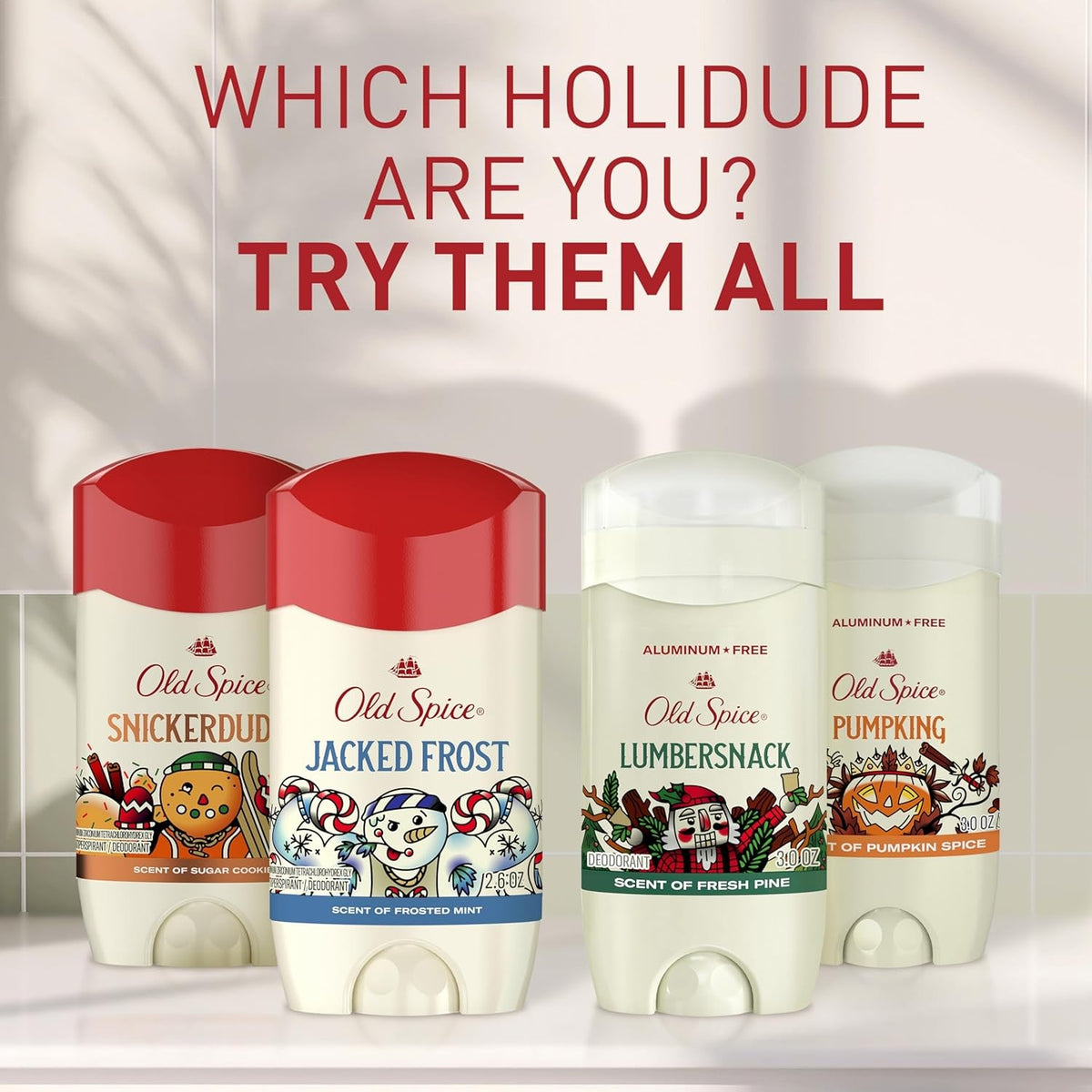 Aluminum Free Deodorant for Men Pumpkin Spice Scent 3oz - Holiday Limited Edition