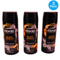 Axe Black Vanilla Body Spray 4oz - 3 Pack with Orange & Sandalwood Scent