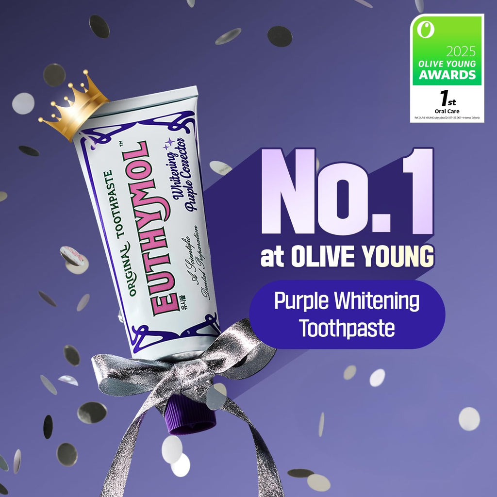 Purple Whitening Toothpaste for Yellow & Sensitive Teeth - 3.7 fl oz