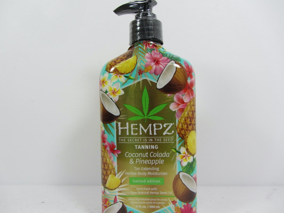 Herbal Body Moisturizer with Coconut Colada & Pineapple - Vegan, Hydrating, 17oz