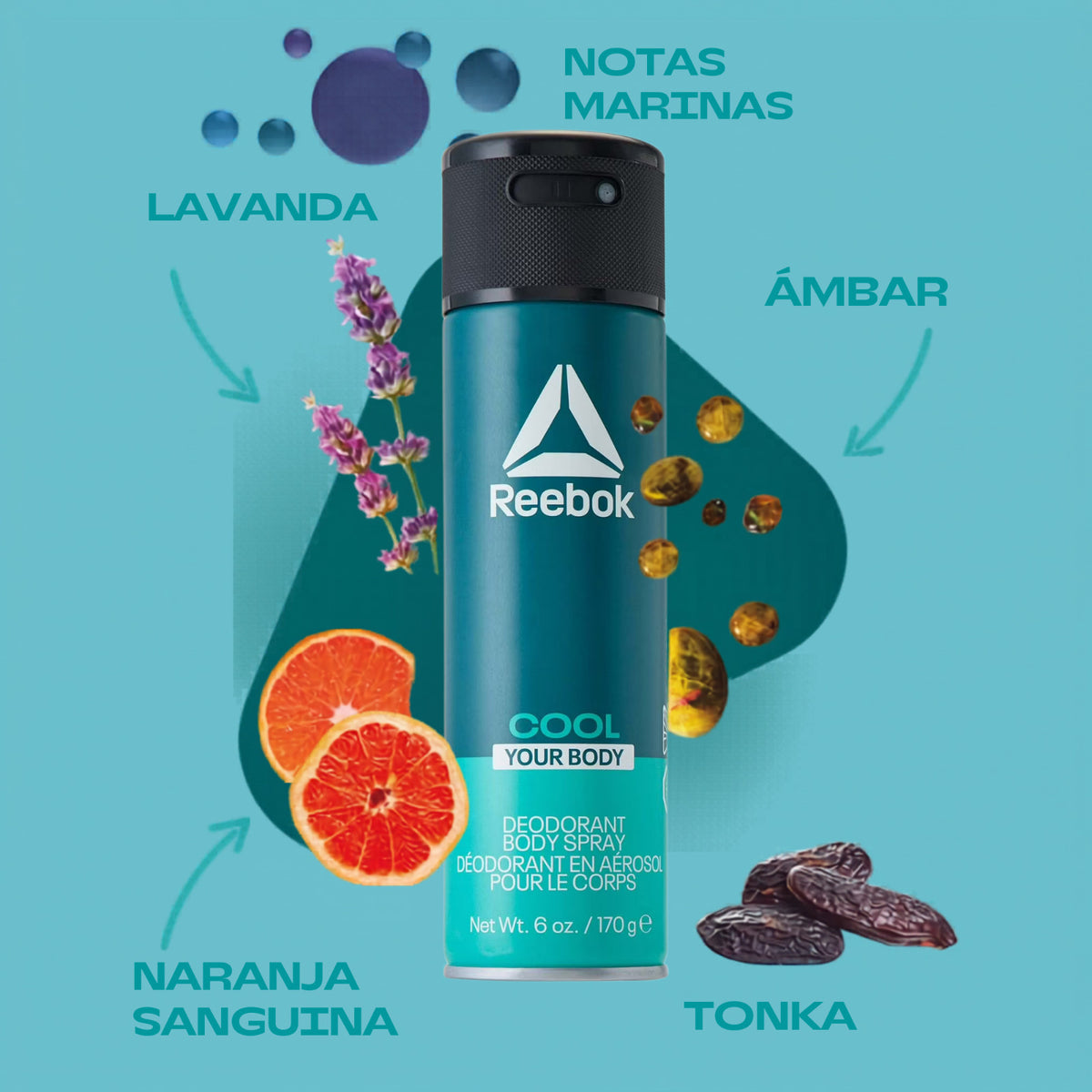 Men's Deodorant Body Spray 3 Pack - Cool Your Body Scent, Long-Lasting Freshness
