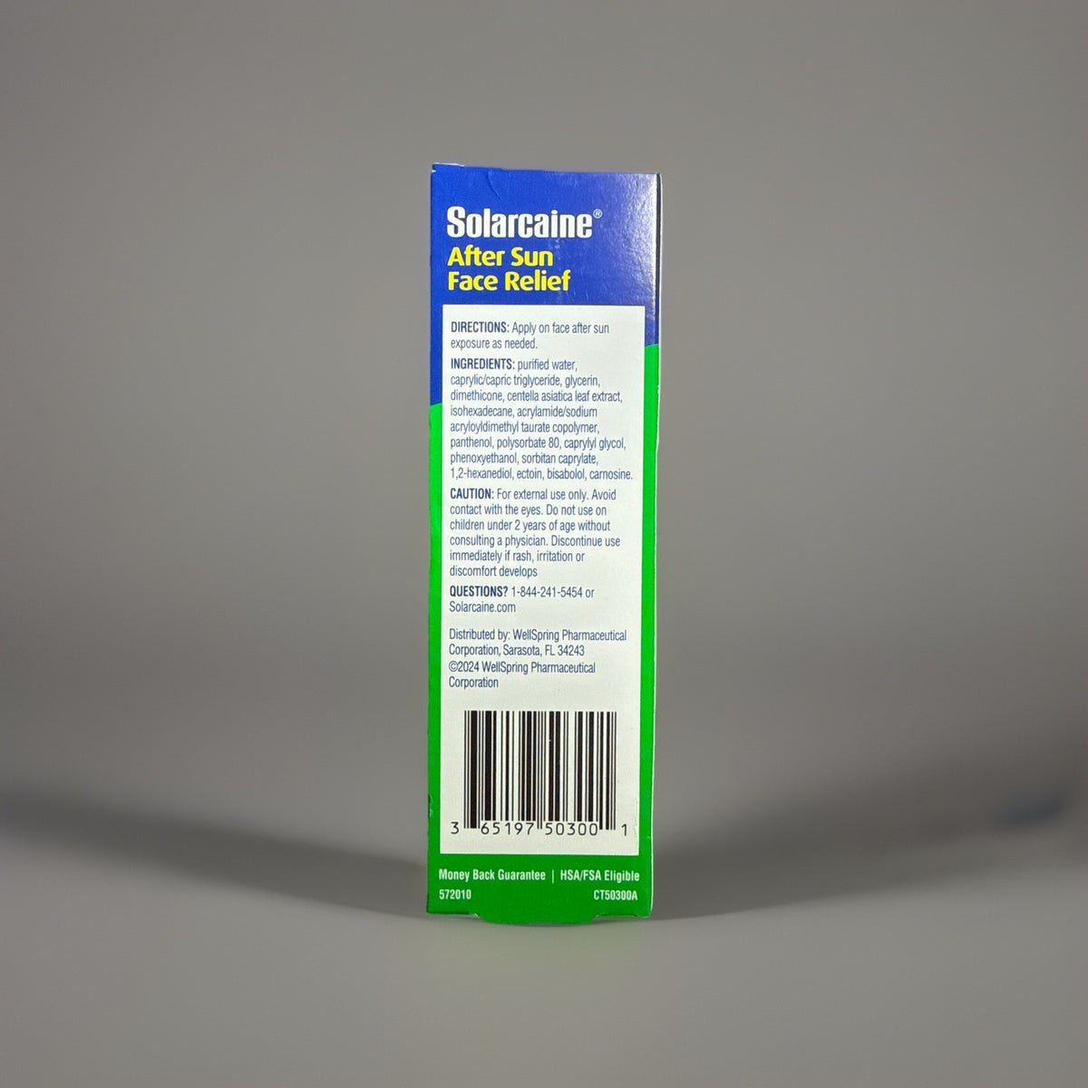 Solarcaine After Sun Face Relief Gel - Cooling & Hydrating 1.5oz - Pack of 2