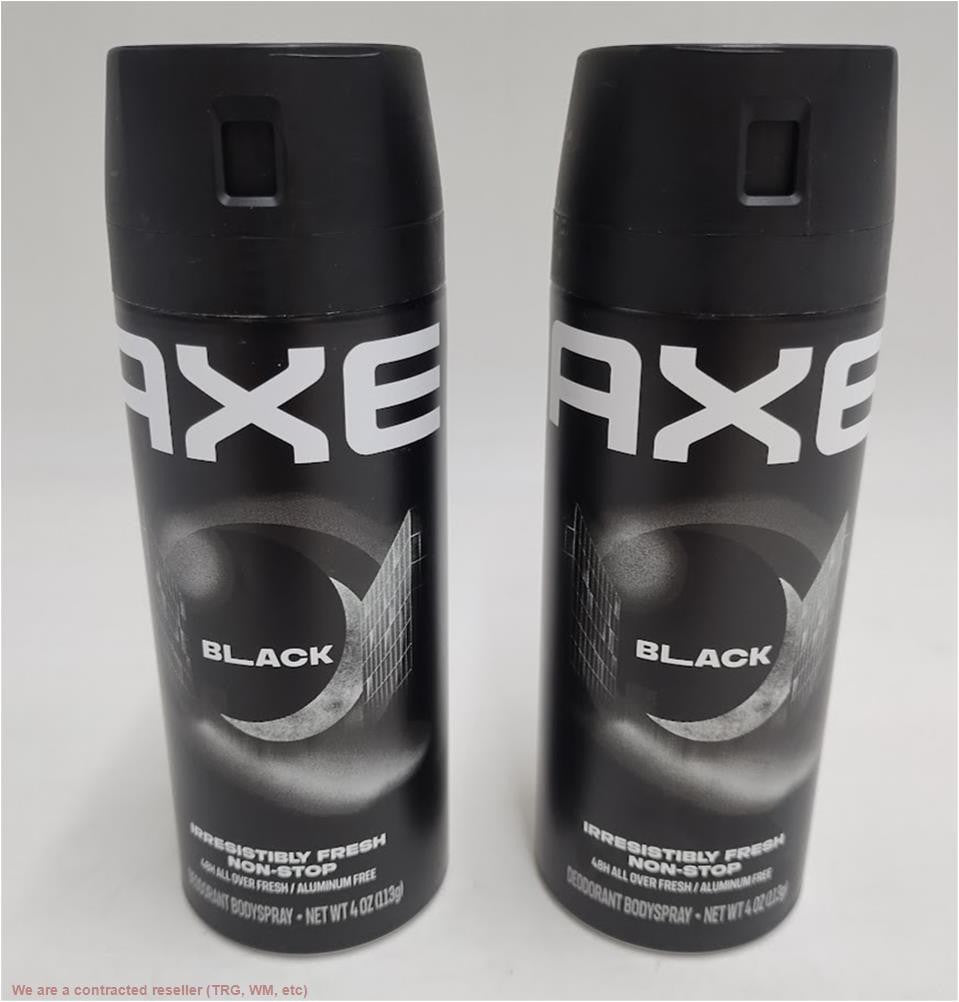 Men's Deodorant Body Spray - Axe Black 4oz, 48-Hour Fresh Protection