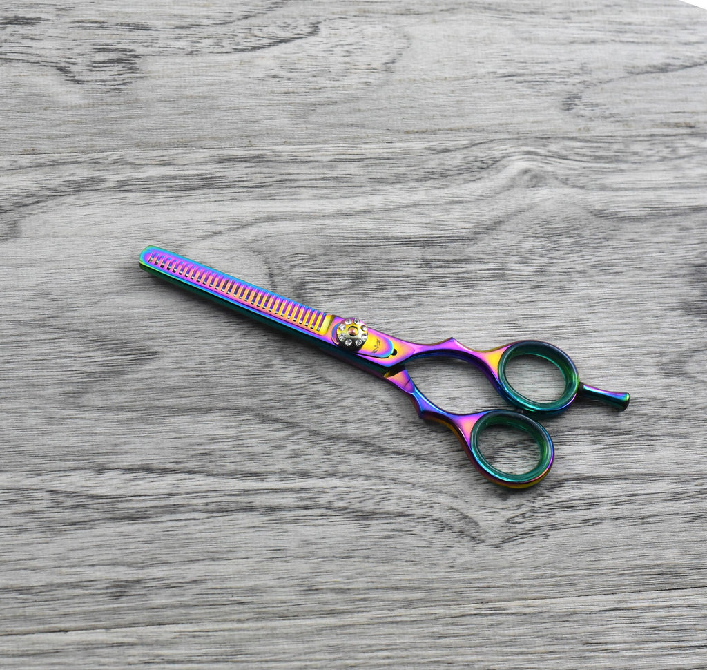 Professional Hairdressing Thinning & Cutting Scissors Set 5.5" with Razor & Pouch