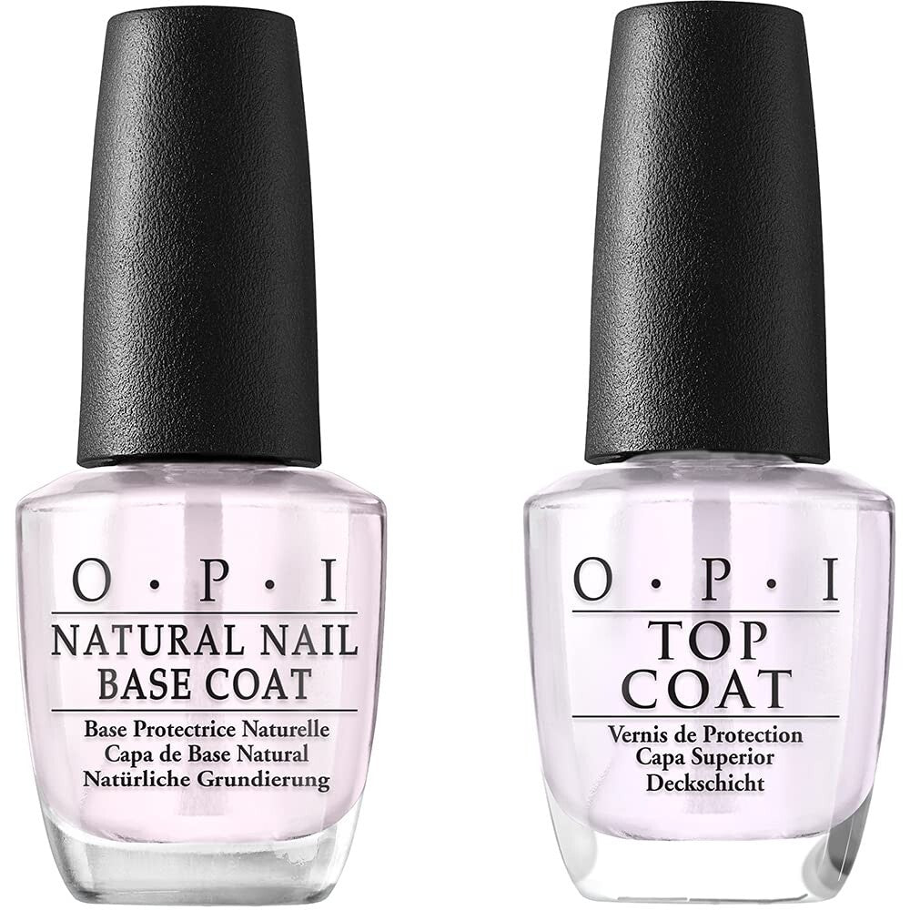 OPI Nail Lacquer Base and Top Coat Duo for Long-Lasting Manicure