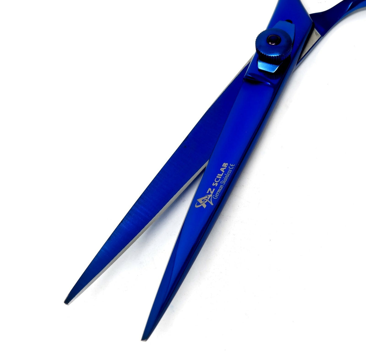 7-Inch Professional German Hair Cutting Scissors Shears - Metallic Blue