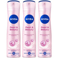 Nivea Pearl & Beauty Anti-Perspirant Deodorant Spray 150ml - Pack of 3
