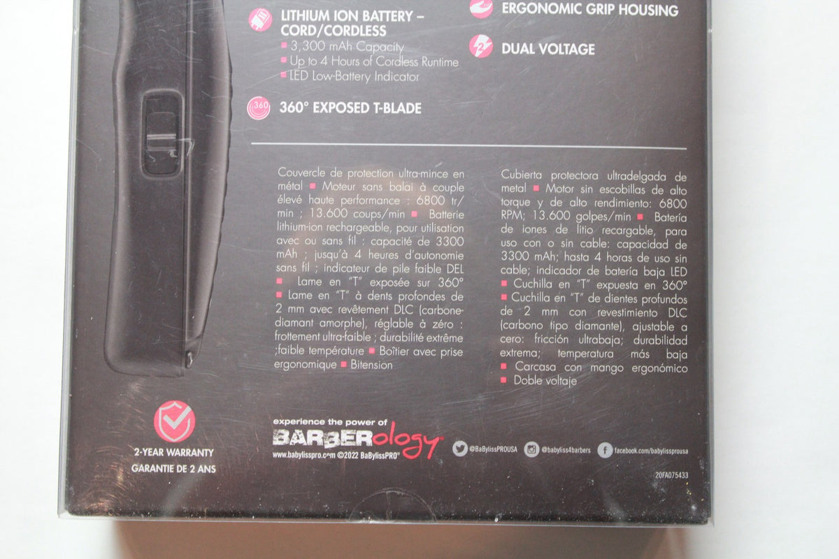 High-Performance Cordless Hair Trimmer with Zero-Gap Blade