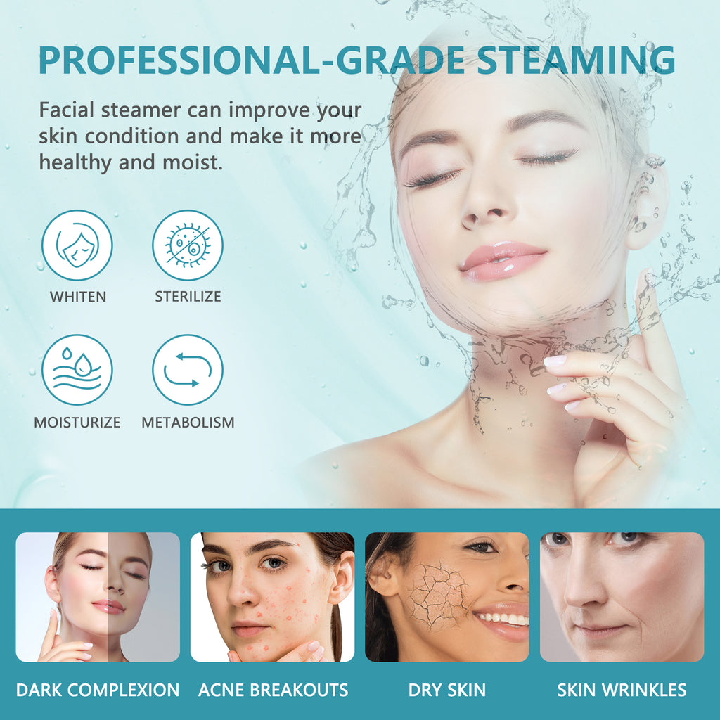 Professional Facial Steamer with Ozone for Skin Care & Salon Use