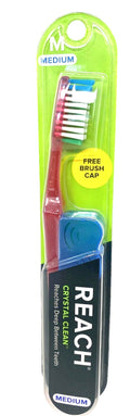 Medium Firm Reach Toothbrush with Multi-Color Bristles - 1 Pack