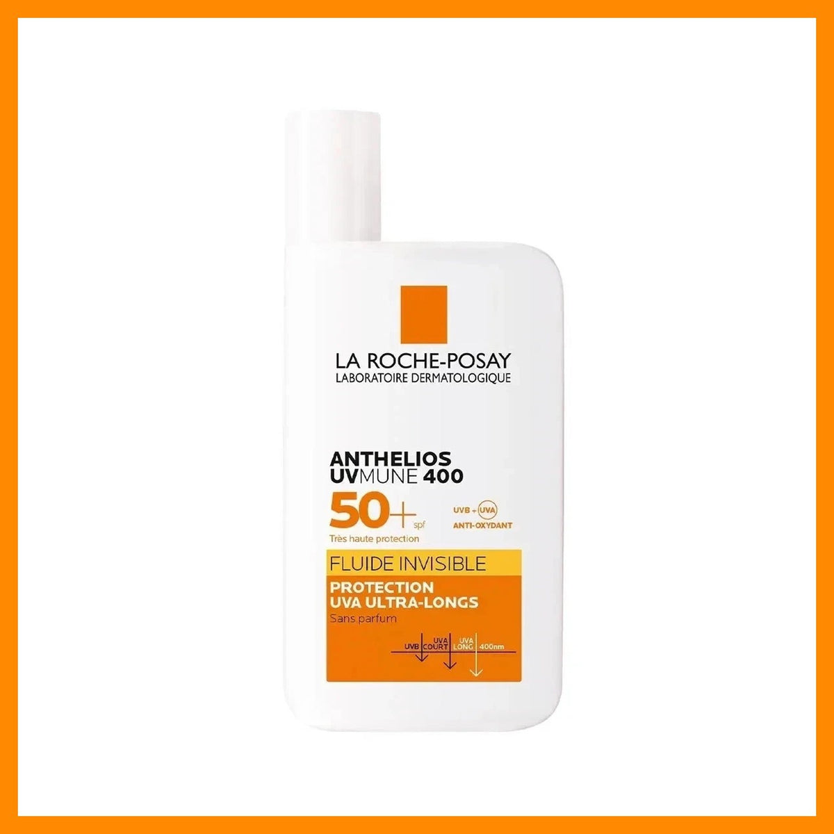 2 Pack SPF50+ Facial Sunscreen Lotion - Invisible, Fragrance-Free, Sensitive Skin
