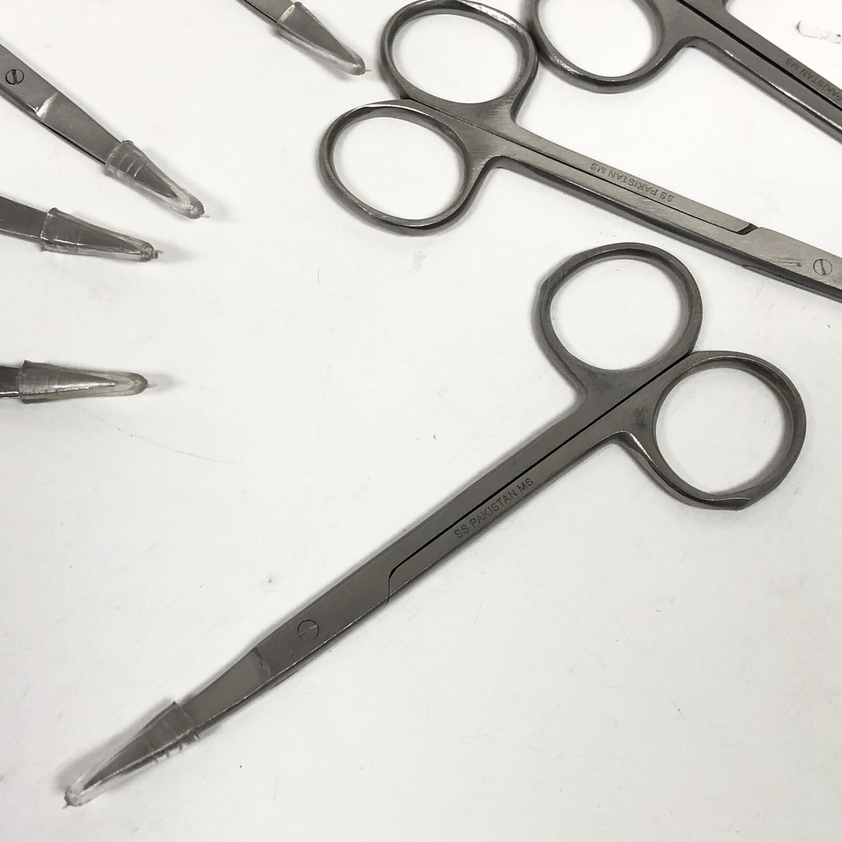 10 Pack Iris 4.5 Inch Curved Tip Surgical Scissors - New