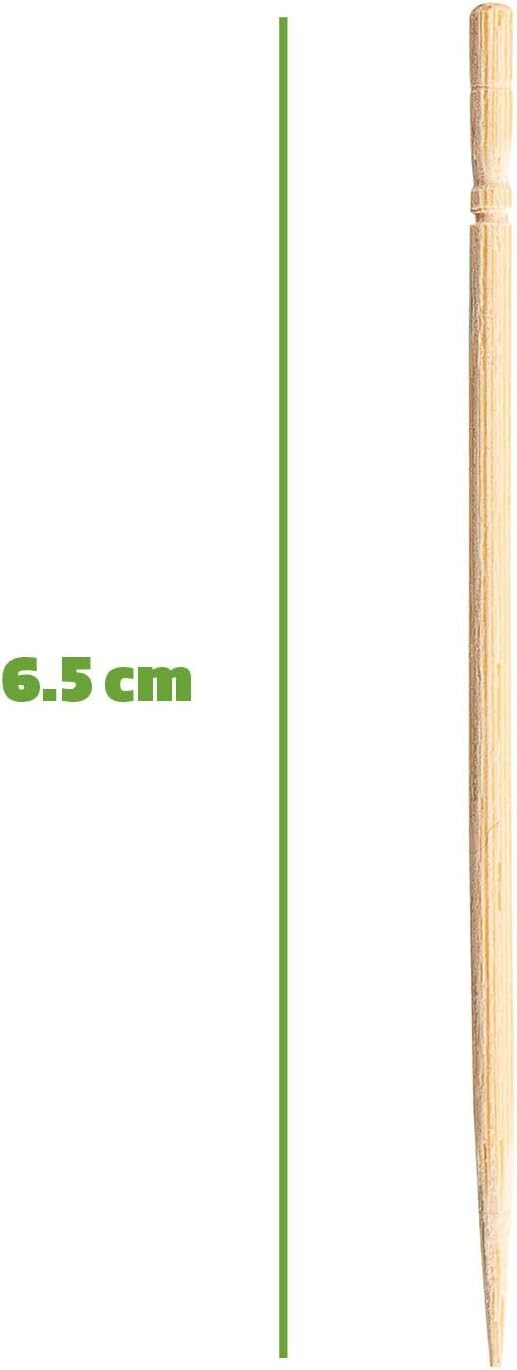 1500 Bamboo Wooden Toothpicks - Eco-Friendly, Biodegradable, Food & Dental Use