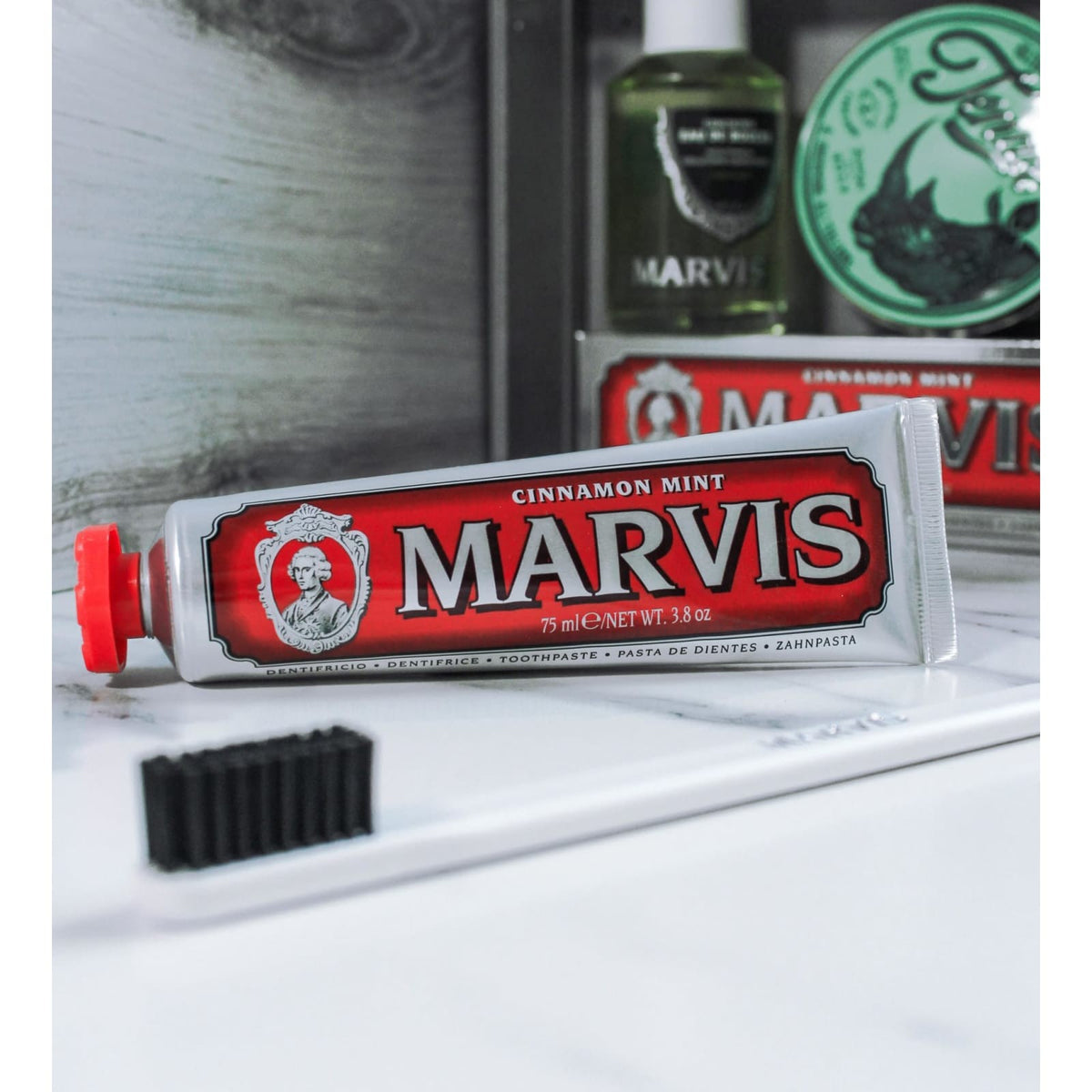 Marvis Cinnamon Mint Toothpaste 3.8 oz Spicy Sweet Flavor Made in Italy