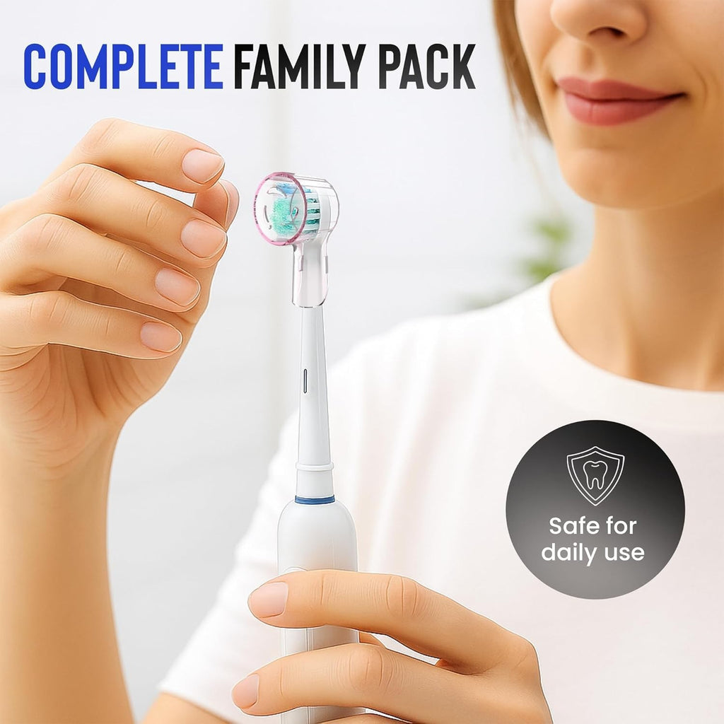 6-Pack Toothbrush Covers for Oral-B iO Electric Toothbrush Heads - Travel & Hygiene