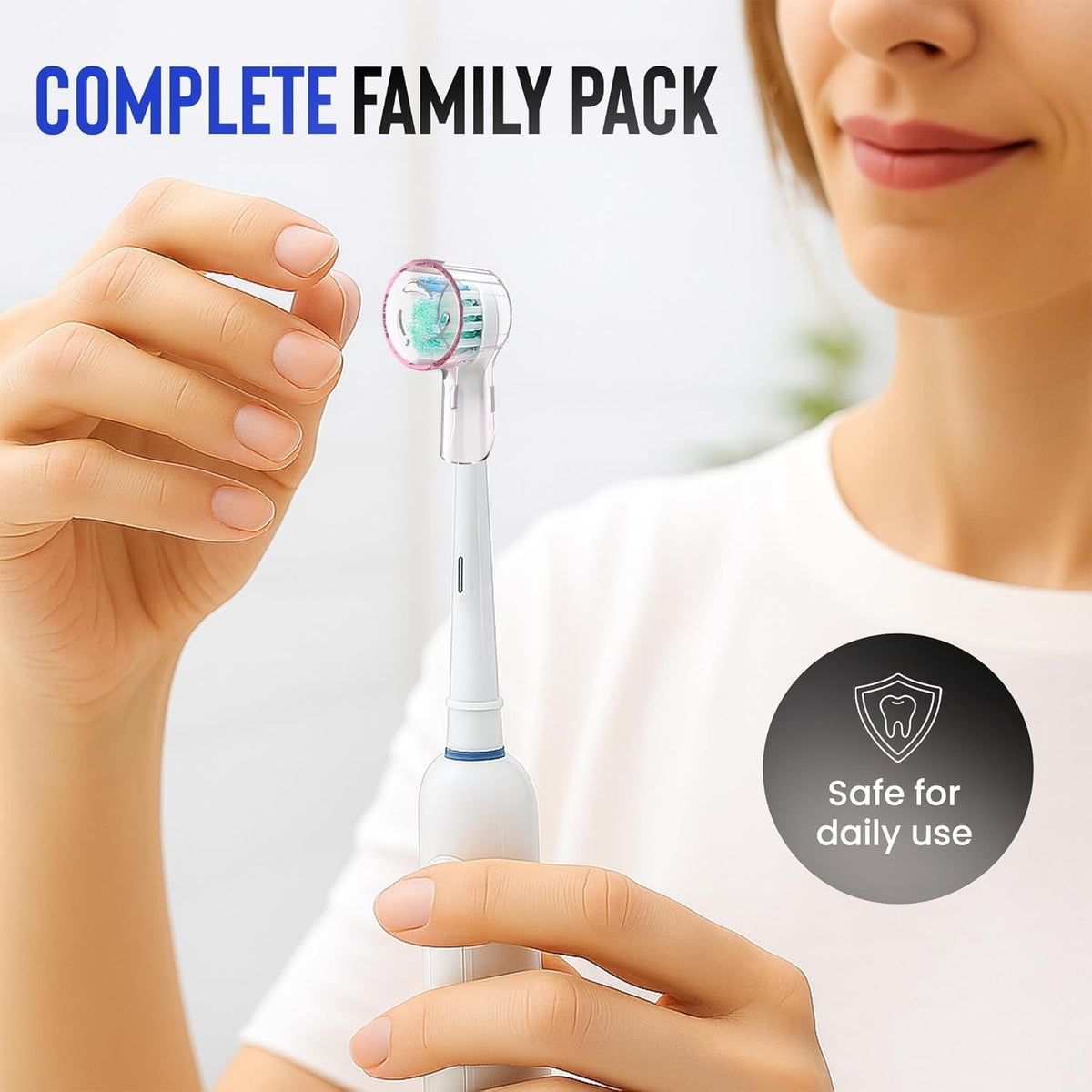 6-Pack Toothbrush Covers for Oral-B iO Electric Toothbrush Heads - Travel & Hygiene